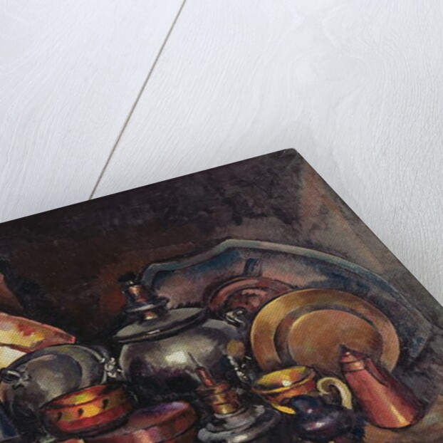 Still life with Samovar, 1920 by Ilya Ivanovich Mashkov