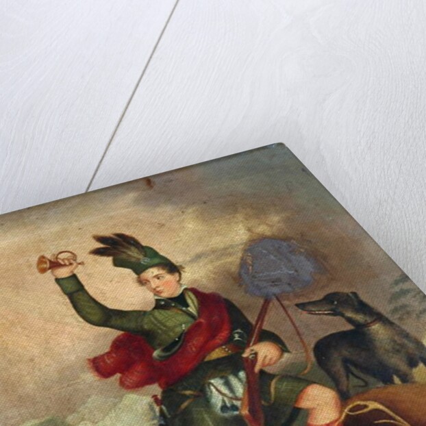 Highland Hunter with Dog and Dead Deer, c.1850 by Unknown Artist