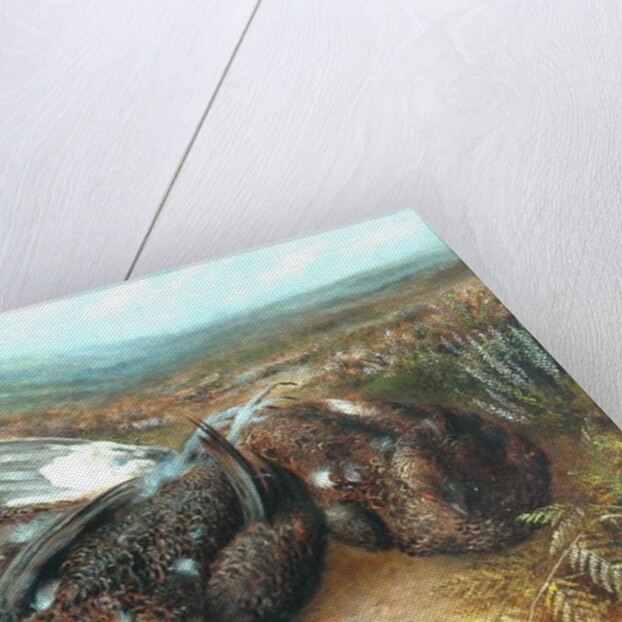 Dead Grouse in Landscape by Unknown Artist