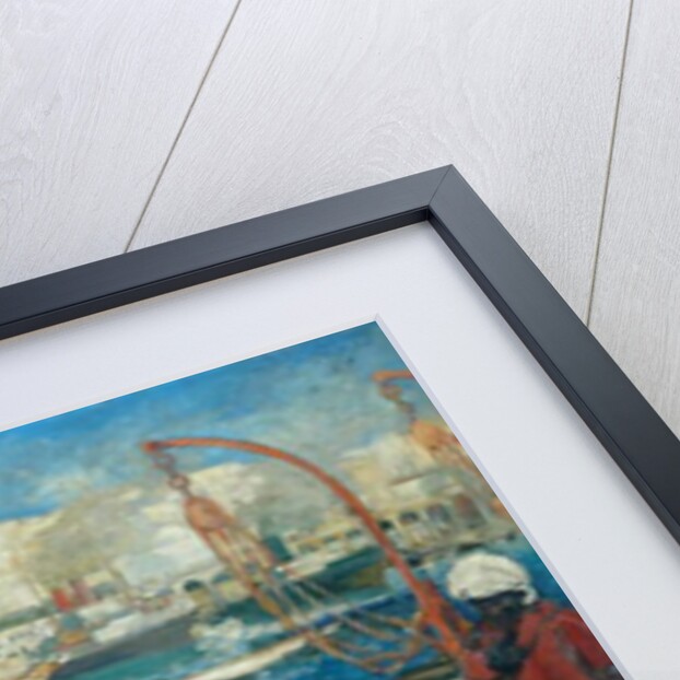 Alger La Blanche - Quay Scene, Algiers, 1912 by Leon Cauvy