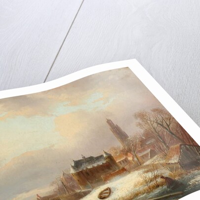 Snow Scene in Holland by Franz Xaver Winterhalter