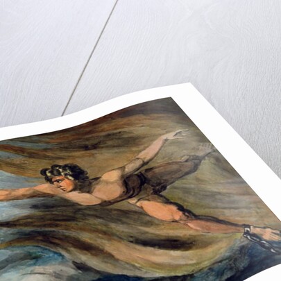 Good and Evil Angels Struggling for the Possession of a Child, c.1793-94 by William Blake