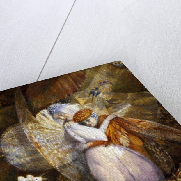 Fairy Lovers in a Bird's Nest Watching a White Mouse, c.1860 by John Anster Fitzgerald