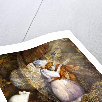 Fairy Lovers in a Bird's Nest Watching a White Mouse, c.1860 by John Anster Fitzgerald