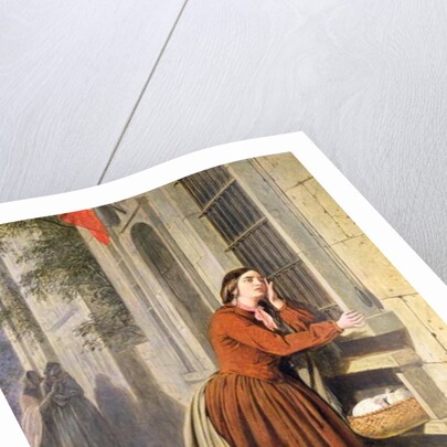 Mother Depositing Her Child in the Foundling Hospital in Paris, c.1855-60 by Henry Nelson O'Neil