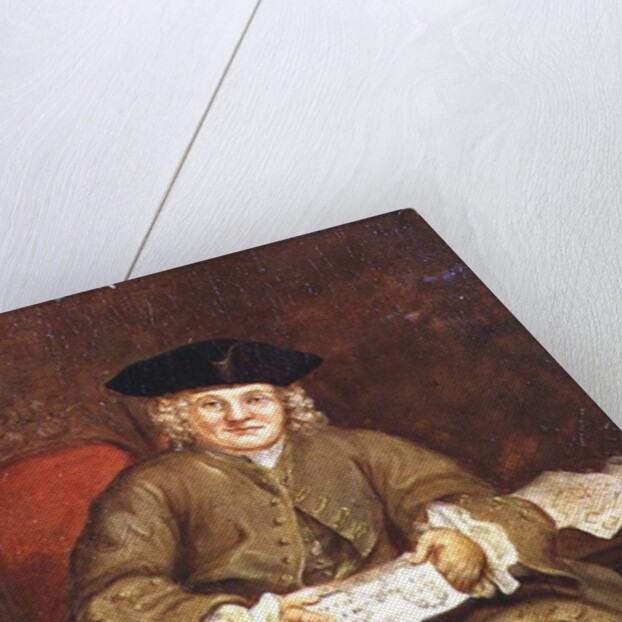 Portrait of Captain Coram by English School