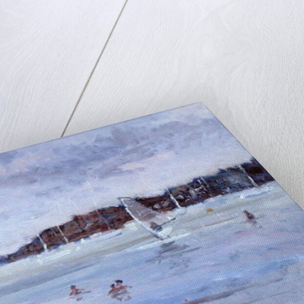 Windsurfer and Bathers by Christopher Glanville