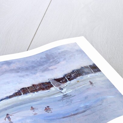 Windsurfer and Bathers by Christopher Glanville