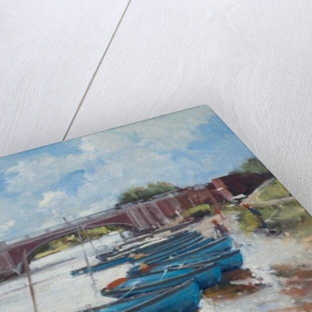 Moorings at Hampton Court, 2011 by Christopher Glanville