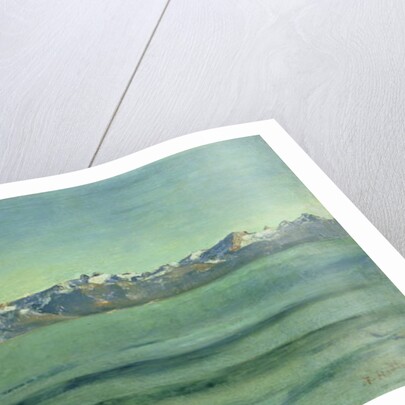 Sunrise Over Mont Blanc, c.1890 by Ferdinand Hodler