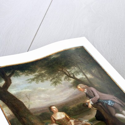 Portrait of a Couple, possibly Daniel and Mary Swaine of Leverington Hall, Isle of Ely, Cambridgeshire, c.1753 by Arthur Devis