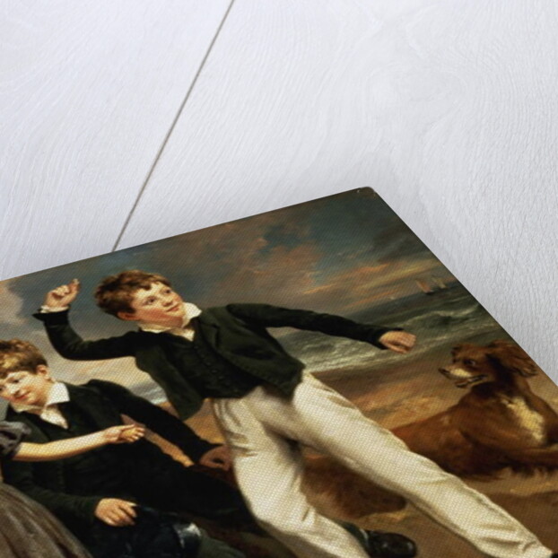 A Group Portrait of Robert, James and Mary Sarah, the three children of James Greenhalgh, 1830 by Ramsay Richard Reinagle