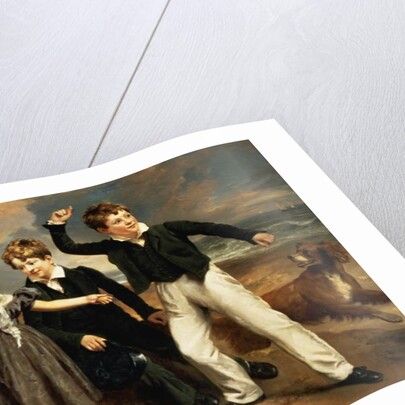 A Group Portrait of Robert, James and Mary Sarah, the three children of James Greenhalgh, 1830 by Ramsay Richard Reinagle