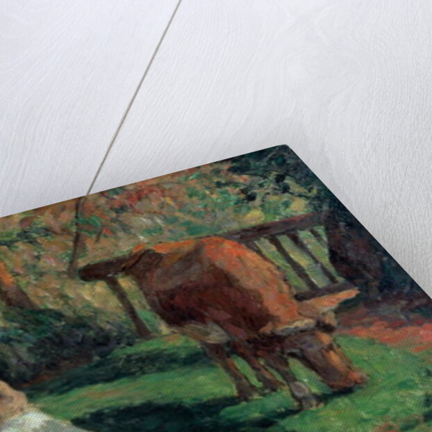 Shepherdess, Montfoucault, 1875 by Camille Pissarro