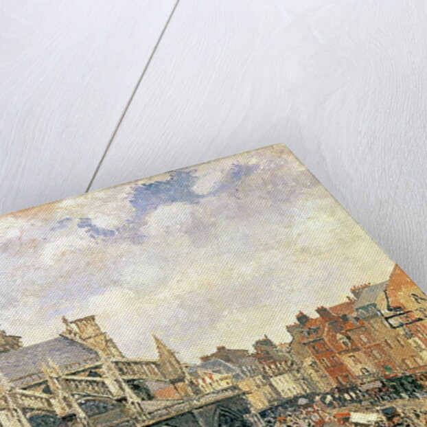 The Market Surrounding the Church of Saint-Jacques, Dieppe, 1901 by Camille Pissarro