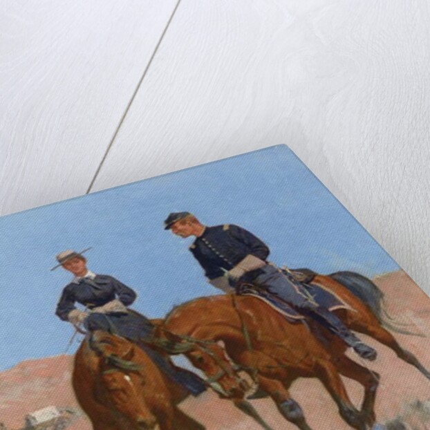 Belle McKeever and Lt. Edgar Wheelock, c.1899 by Frederic Remington