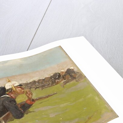 Field Drill for the Prussian Infantry by Frederic Remington