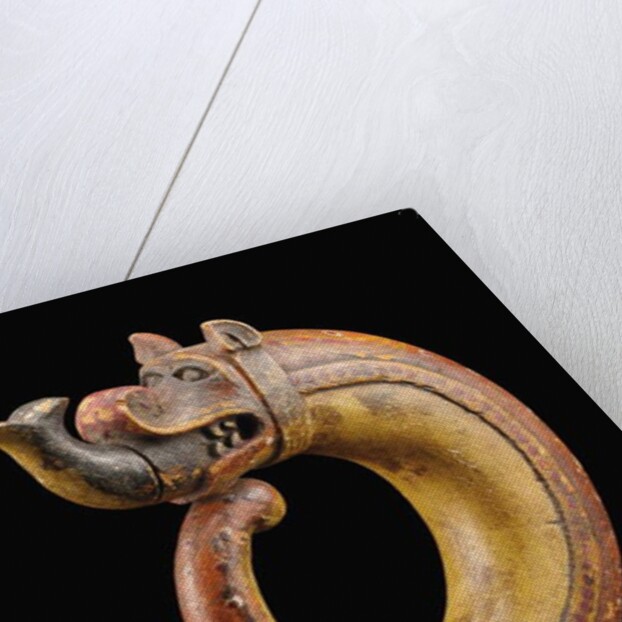 Dragon-shaped powder flask, possibly Gujarat by Indian School