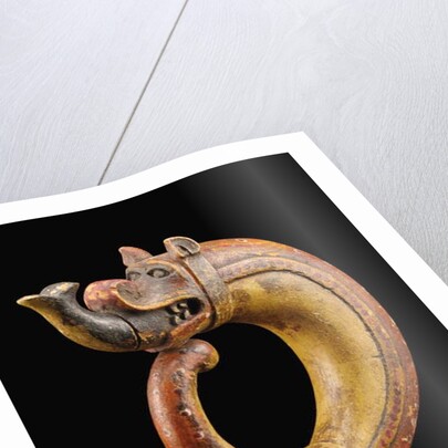 Dragon-shaped powder flask, possibly Gujarat by Indian School