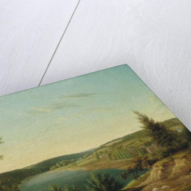 View of the Chain Bridge and Falls of the Schuylkill, Five Miles from Philadelphia by Thomas Birch