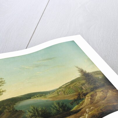 View of the Chain Bridge and Falls of the Schuylkill, Five Miles from Philadelphia by Thomas Birch