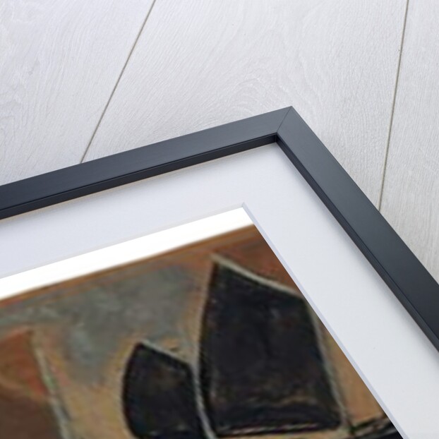 St. Ives Harbour with five sailing boats by Alfred Wallis
