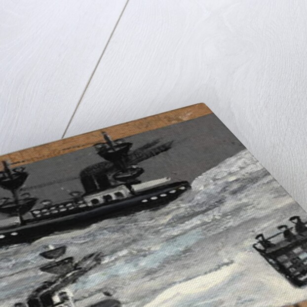 Gunboats in wartime by Alfred Wallis