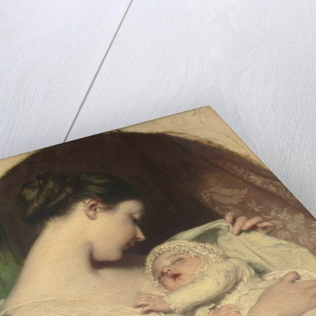 The artist's wife Elizabeth with their daughter Mary Edith by James Sant