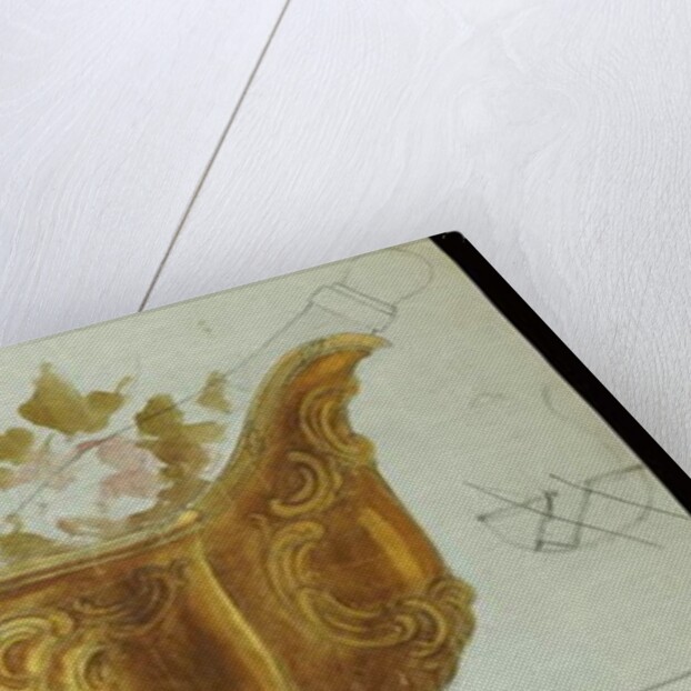 Large metal kovsh in the Louis XV style, House of Carl Faberge by Carl Fabergé