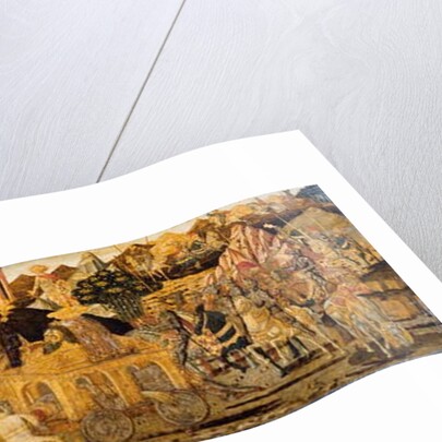 Cassone central panel: The Triumph of David by Giovanni Di Ser Giovanni Lo Sheggia Guidi