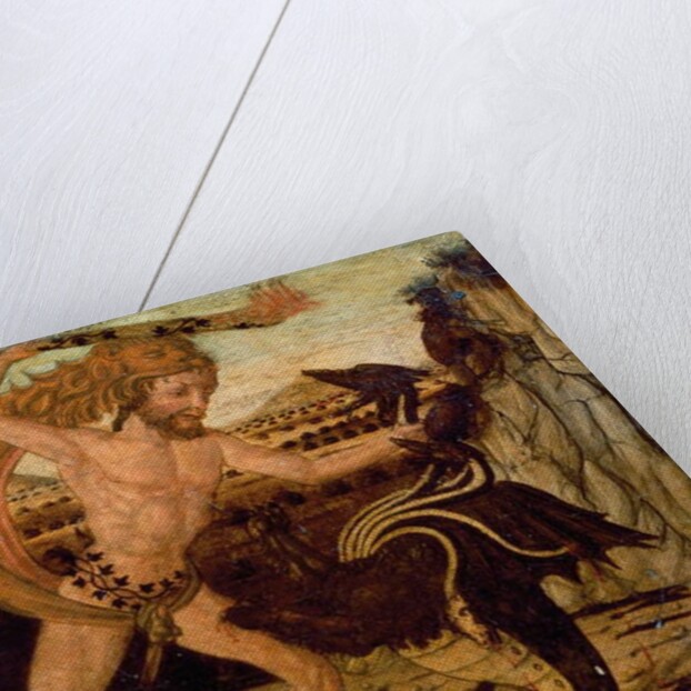 Cassone testate: Hercules and the Lernaean Hydra by Giovanni Di Ser Giovanni Lo Sheggia