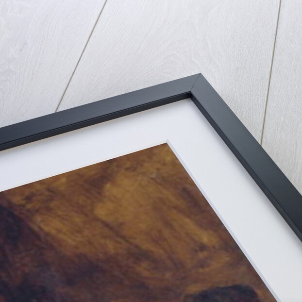 A Laplander Asleep by a Fire by Francois Auguste Biard