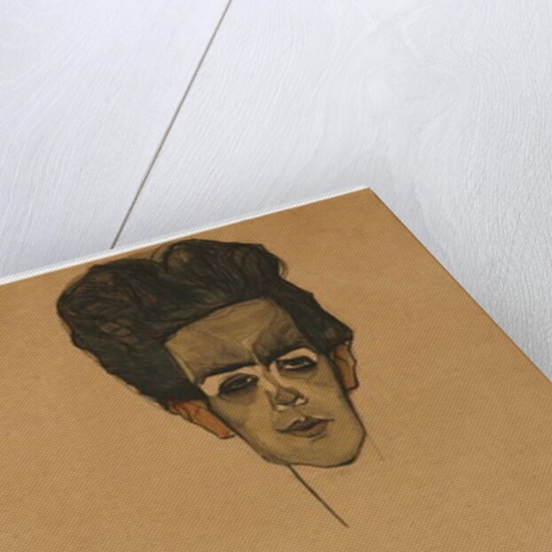 Self portrait, 1910 by Egon Schiele