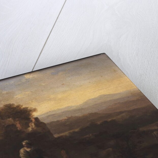 The Banishment of Hagar and Ishmael by Cornelis van Poelenburgh or Poelenburch