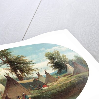 Assiniboin Camp by John Mix Stanley