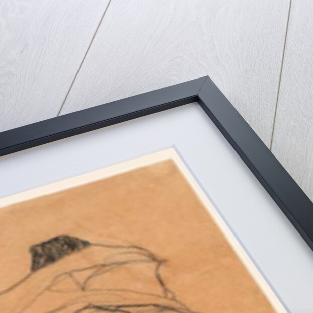 Man lying on his stomach, 1910 by Egon Schiele