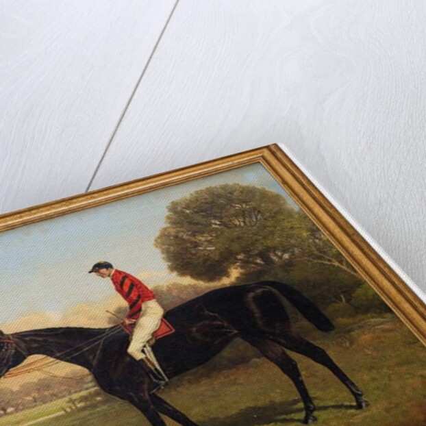 Iroquois with Fred Archer, winner of the Epsom Derby, St. Leger and Prince of Wales Stakes in 1881, 1895 by Henry Stull