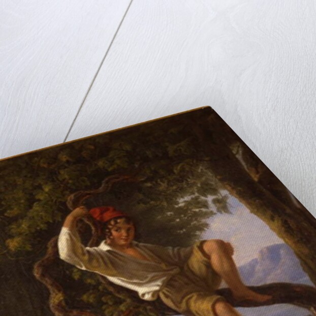 A Young Boy Climbing a Tree, 1820s by Franz Ludwig Catel