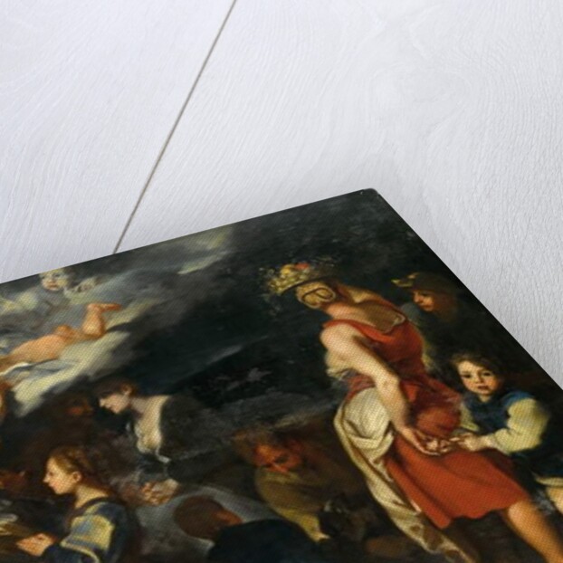 Adoration of the Child with Saint Luke, c.1700 by Carlo Donelli