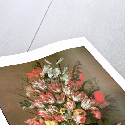 Tulips, Lilies, Irises and Roses by Anthony I Claesz