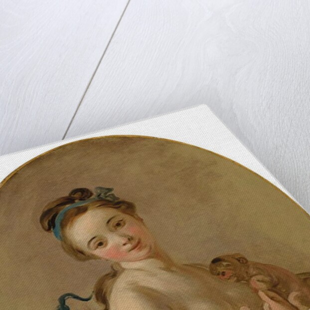 Young Girl holding Two Puppies, c.1770 by Jean-Honore Fragonard