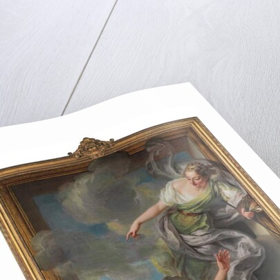 Painting Awakening Sleeping Genius by Charles Antoine Coypel