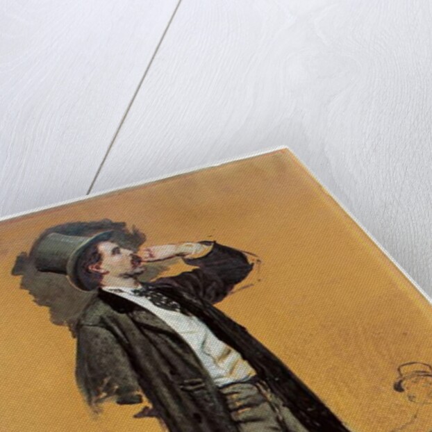 A Study for 'A Parisian Cafe': Gentleman Standing and Jean-Leon Gerome, 1874 by Ilya Efimovich Repin
