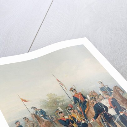 A Group of Officers and Soldiers from the Life Guard Lancer Regiments of His and Her Majesties, 1873 by Petr Balashov