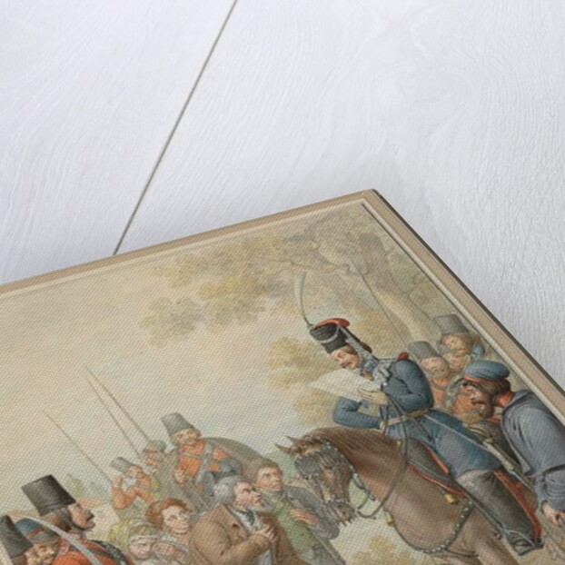 Russian Cossacks and a Supplicant by Georg Emanuel Opitz