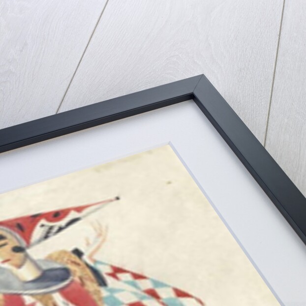 Costume design for a Harlequin by Sergei Vasil'evich Chekhonin