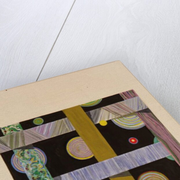 Textile design with spirals by Sergei Vasil'evich Chekhonin