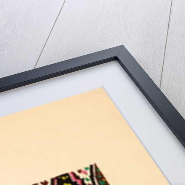 Textile design with flowers and leaves by Sergei Vasil'evich Chekhonin