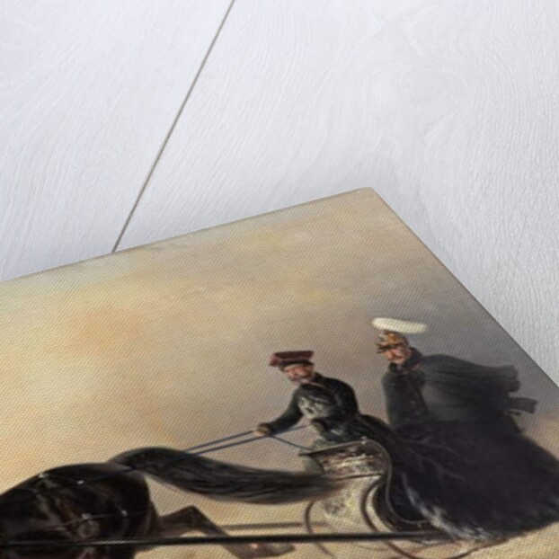 Emperor Nicholas I on a Winter Outing, 1853 by Nikolai Egorevich Sverchkov