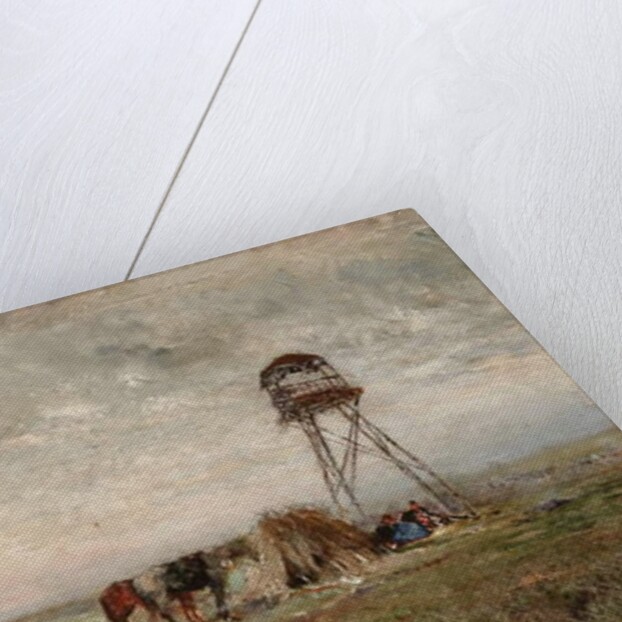 Cossacks Under a Watchtower on the Border of the Caucasus; Cosaques sous la tour de guet a la frontiere du Caucase by Ivan Pavlovich Pokhitonov